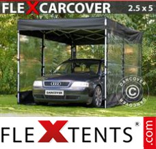 Flex canopy FleX Carcover, 2,5x5m, Black