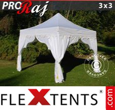 Flex canopy PRO "Raj" 3x3 m White/Gold