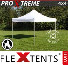 Flex canopy Xtreme 4x4 m White, Flame retardant