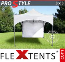 Flex canopy PRO "Arched" 3x3 m White, incl. 4 sidewalls