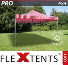 Flex canopy PRO 4x4 m striped