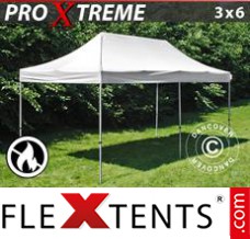 Flex canopy Xtreme 3x6 m White, Flame retardant