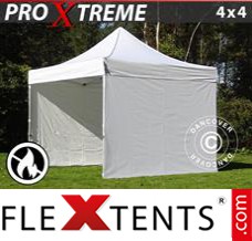 Flex canopy Xtreme 4x4 m White, incl. 4 sidewalls