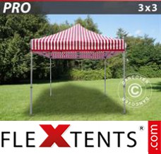 Flex canopy PRO 3x3 m striped