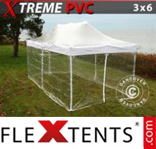 Flex canopy Xtreme 3x6 m Clear, incl. 6 sidewalls