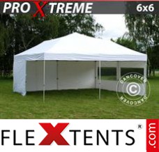 Flex canopy Xtreme 6x6 m White, incl. 8 sidewalls