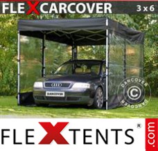 Flex canopy FleX Carcover, 3x6 m, Black