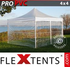 Flex canopy PRO 4x6 m Clear, incl. 8 sidewalls