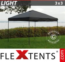 Flex canopy Light 3x3 m Black