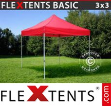 Flex canopy Basic, 3x3 m Red