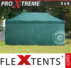 Flex canopy Xtreme 3x6 m Green, incl. 6 sidewalls